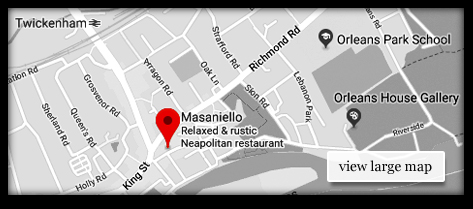 google location map masaniello restaurant twickenham